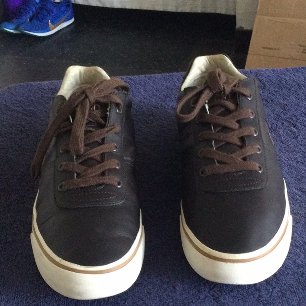 Men's Brown Casual Lace-Up Sneakers